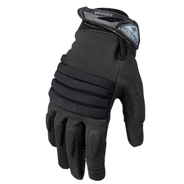 Condor Outdoor Products STRYKER PADDED KNUCKLE GLOVE, BLACK 226-002-09